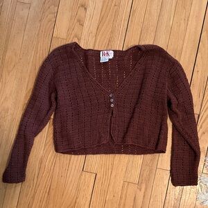 Vintage Crochet Knit Cardigan